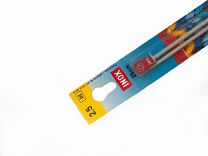 2.5 mm (US 1) Inox brand knitting needles. Length: 35 cm (14&). Size: 2.5 mm (US 1) Yarn Thickness Other, Brand Inox, acs-110