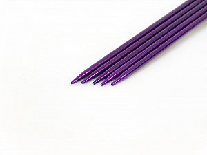 4 mm (US 6) A set of 5 double-point knitting needles. Length: 20 cm (8&). Material: Aluminum. 4 mm (US 6) Yarn Thickness Other, Brand ICE, acs-28