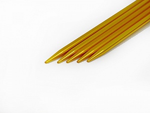 5 mm (US 8) A set of 5 double-point knitting needles. Length: 20 cm (8&). Material: Aluminum. 5 mm (US 8) Brand Ice Yarns, acs-29
