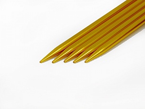 6 mm (US 10) A set of 5 double-point knitting needles. Length: 20 cm (8&). Material: Aluminum. 6 mm (US 10) Brand Ice Yarns, acs-30