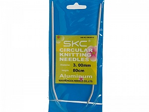 3 mm (US 3) Circular Knitting Needles. Length: 80 cm (32&). 3 mm (US 3) Brand SKC, acs-67
