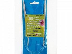 5.5 mm (US 9) Circular Knitting Needles. Length: 80 cm (32&). 5.5 mm (US 9) Brand SKC, acs-72