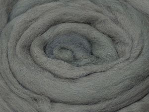 50gr-1.8m (1.76oz-1.97yards) 100% Wool felt Fiber Content 100% Wool, Light Grey, Brand Ice Yarns, acs-1403