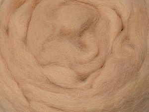 50gr-1.8m (1.76oz-1.97yards) 100% Wool felt Fiber Content 100% Wool, Brand Ice Yarns, Beige, acs-1407
