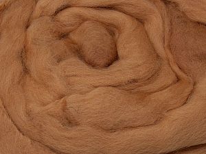 50gr-1.8m (1.76oz-1.97yards) 100% Wool felt Fiber Content 100% Wool, Light Camel, Brand Ice Yarns, acs-1408