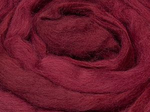 50gr-1.8m (1.76oz-1.97yards) 100% Wool felt Composition 100% Laine, Brand Ice Yarns, Burgundy, acs-1426