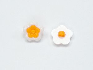 15mm long White, Orange, Brand Ice Yarns, acs-1611