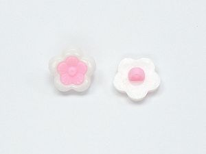 15mm long White, Pink, Brand Ice Yarns, acs-1612