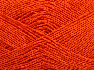 Ne: 8/4. Nm 14/4 Contenido de fibra 100% Mercerizado del algodón, Orange, Brand Ice Yarns, Yarn Thickness 2 Fine Sport, Baby, fnt2-49600