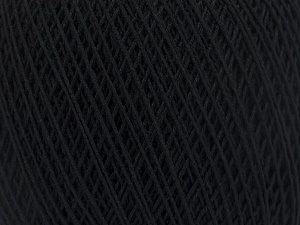 Fiber Content 67% Cotton, 33% Polyester, Brand Ice Yarns, Black, Yarn Thickness 1 SuperFine Sock, Fingering, Baby, fnt2-49690