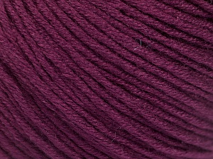 Fiber Content 60% Bamboo, 40% Cotton, Maroon, Brand Ice Yarns, Yarn Thickness 3 Light DK, Light, Worsted, fnt2-50553