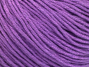 Fiber Content 60% Bamboo, 40% Cotton, Lavender, Brand Ice Yarns, Yarn Thickness 3 Light DK, Light, Worsted, fnt2-50554