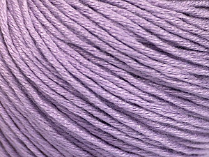 Fiber Content 60% Bamboo, 40% Cotton, Light Lilac, Brand Ice Yarns, Yarn Thickness 3 Light DK, Light, Worsted, fnt2-50555