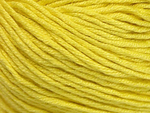 Fiber Content 60% Bamboo, 40% Cotton, Yellow, Brand Ice Yarns, Yarn Thickness 3 Light DK, Light, Worsted, fnt2-50668