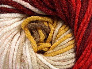 Composition 100% Acrylique, Yellow, White, Red, Brand Ice Yarns, Camel, Burgundy, Yarn Thickness 5 Bulky Chunky, Craft, Rug, fnt2-50844