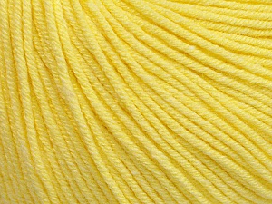 Fiber Content 60% Cotton, 40% Acrylic, Light Yellow, Brand Ice Yarns, Yarn Thickness 2 Fine Sport, Baby, fnt2-51232
