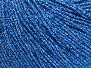 Fiber Content 60% Cotton, 40% Acrylic, Jeans Blue, Brand Ice Yarns, Yarn Thickness 2 Fine Sport, Baby, fnt2-51235