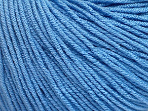 Fiber Content 60% Cotton, 40% Acrylic, Light Blue, Brand Ice Yarns, Yarn Thickness 2 Fine Sport, Baby, fnt2-51236