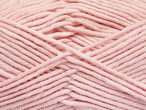 Fiber Content 55% Cotton, 45% Acrylic, Brand Ice Yarns, Baby Pink, Yarn Thickness 4 Medium Worsted, Afghan, Aran, fnt2-51433