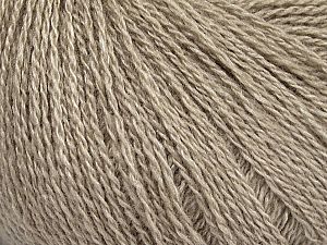 Fiber Content 65% Merino Wool, 35% Silk, Brand Ice Yarns, Beige, Yarn Thickness 1 SuperFine Sock, Fingering, Baby, fnt2-51455