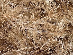 Fiber Content 100% Polyester, Brand ICE, Camel, Beige, Yarn Thickness 6 SuperBulky Bulky, Roving, fnt2-51605
