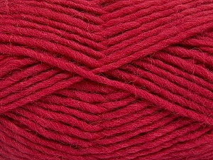 Fiber Content 100% Wool, Brand Ice Yarns, Dark Fuchsia, Yarn Thickness 5 Bulky Chunky, Craft, Rug, fnt2-51917