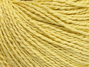 Fiber Content 68% Cotton, 32% Silk, Yellow, Brand Ice Yarns, Yarn Thickness 2 Fine Sport, Baby, fnt2-51928 