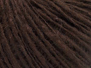 Fiber Content 65% Acrylic, 15% Alpaca, 10% Viscose, 10% Wool, Brand Ice Yarns, Dark Brown, fnt2-52189
