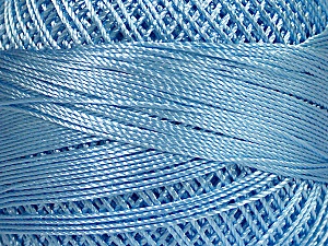Fiber Content 100% Micro Fiber, Brand YarnArt, Light Blue, Yarn Thickness 0 Lace Fingering Crochet Thread, fnt2-52268 