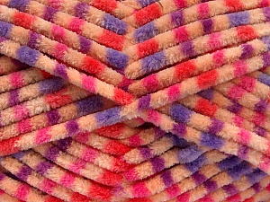 Composition 100% Micro fibre, Purple, Pink, Orange, Lilac, Brand Ice Yarns, Dark Cream, Yarn Thickness 4 Medium Worsted, Afghan, Aran, fnt2-53119