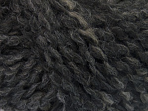 Please note that this is a self-striping yarn and self-effecting. Please see knitted sample to see the color and effect variation. Composition 38% Laine, 32% Acrylique, 20% Alpaga, 10% Polyamide, Brand Ice Yarns, Grey, Camel, Black, Yarn Thickness 4 Medium Worsted, Afghan, Aran, fnt2-53367