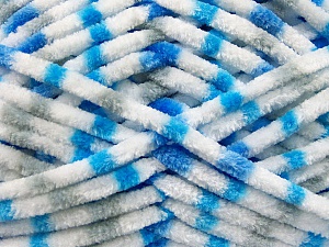 Composition 100% Micro fibre, White, Light Grey, Brand Ice Yarns, Blue, fnt2-53694