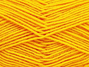 Fiber Content 70% Acrylic, 30% Wool, Yellow, Brand Ice Yarns, Yarn Thickness 4 Medium Worsted, Afghan, Aran, fnt2-53718