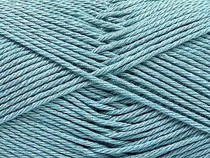 Contenido de fibra 100% Mercerizado del algodón, Light Blue, Brand Ice Yarns, Yarn Thickness 2 Fine Sport, Baby, fnt2-53795