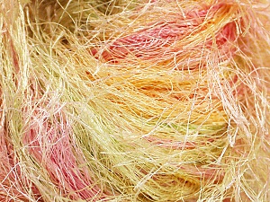 Fiber Content 100% Polyester, Yellow, Pink, Brand Ice Yarns, Green, Cream, Yarn Thickness 6 SuperBulky Bulky, Roving, fnt2-54422