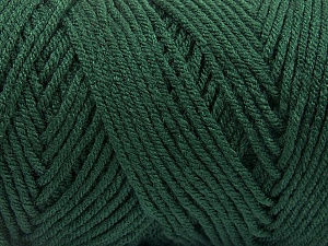 Items made with this yarn are machine washable & dryable. Fiber Content 100% Dralon Acrylic, Brand Ice Yarns, Dark Green, Yarn Thickness 4 Medium Worsted, Afghan, Aran, fnt2-55826