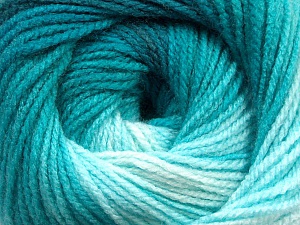 Fiber Content 100% Acrylic, Turquoise Shades, Brand Ice Yarns, Yarn Thickness 3 Light DK, Light, Worsted, fnt2-55950