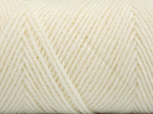 Fiber Content 50% Wool, 50% Acrylic, White, Brand Ice Yarns, Yarn Thickness 3 Light DK, Light, Worsted, fnt2-56423