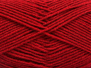 Fiber Content 70% Acrylic, 30% Wool, Brand Ice Yarns, Dark Red, Yarn Thickness 4 Medium Worsted, Afghan, Aran, fnt2-56483