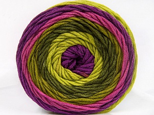 Composition 100% Acrylique, Purple, Orchid, Brand Ice Yarns, Green Shades, Yarn Thickness 4 Medium Worsted, Afghan, Aran, fnt2-56552