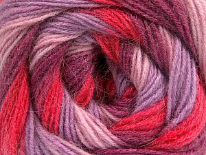 Composition 60% Acrylique, 20% Laine, 20% Angora, Salmon, Pink, Orchid, Lilac, Brand Ice Yarns, Yarn Thickness 2 Fine Sport, Baby, fnt2-56859