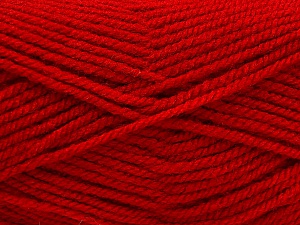 Worsted Fiber Content 100% Acrylic, Red, Brand Ice Yarns, Yarn Thickness 4 Medium Worsted, Afghan, Aran, fnt2-56930