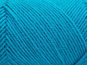 Fiber Content 50% Acrylic, 50% Wool, Turquoise, Brand Ice Yarns, Yarn Thickness 3 Light DK, Light, Worsted, fnt2-57179