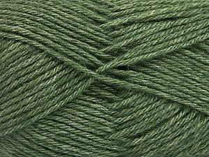 Fiber Content 65% Merino Wool, 35% Silk, Brand Ice Yarns, Dark Green, Yarn Thickness 3 Light DK, Light, Worsted, fnt2-57670
