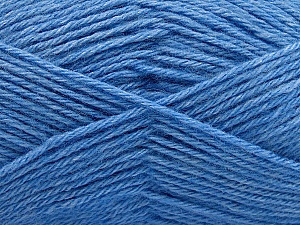 Fiber Content 65% Merino Wool, 35% Silk, Brand Ice Yarns, Blue, Yarn Thickness 3 Light DK, Light, Worsted, fnt2-57680