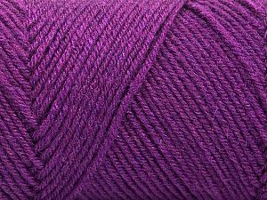 Fiber Content 50% Wool, 50% Acrylic, Purple, Brand Ice Yarns, Yarn Thickness 3 Light DK, Light, Worsted, fnt2-57734
