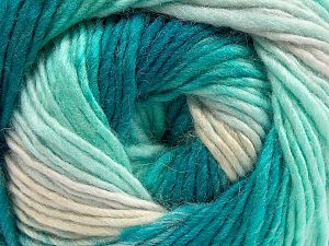 Fiber Content 70% Acrylic, 30% Wool, Turquoise Shades, Brand Ice Yarns, Yarn Thickness 3 Light DK, Light, Worsted, fnt2-58141