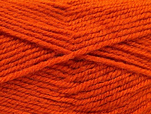 Fiber Content 50% Wool, 50% Acrylic, Orange, Brand Ice Yarns, Yarn Thickness 4 Medium Worsted, Afghan, Aran, fnt2-58377