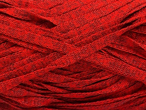 Composition 82% Viscose, 18% Polyester, Red Melange, Brand Ice Yarns, Yarn Thickness 5 Bulky Chunky, Craft, Rug, fnt2-58905