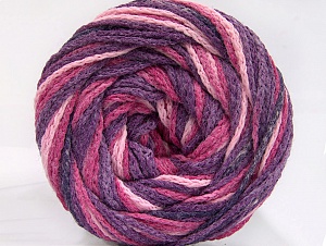 Fiber Content 50% Acrylic, 50% Polyamide, Purple, Pink Shades, Brand Ice Yarns, Yarn Thickness 5 Bulky Chunky, Craft, Rug, fnt2-59346